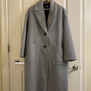[SOLD] ZARA Wool Blend Oversized Coat